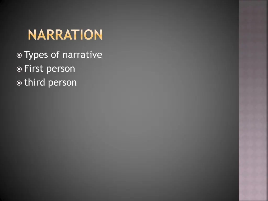 narration
