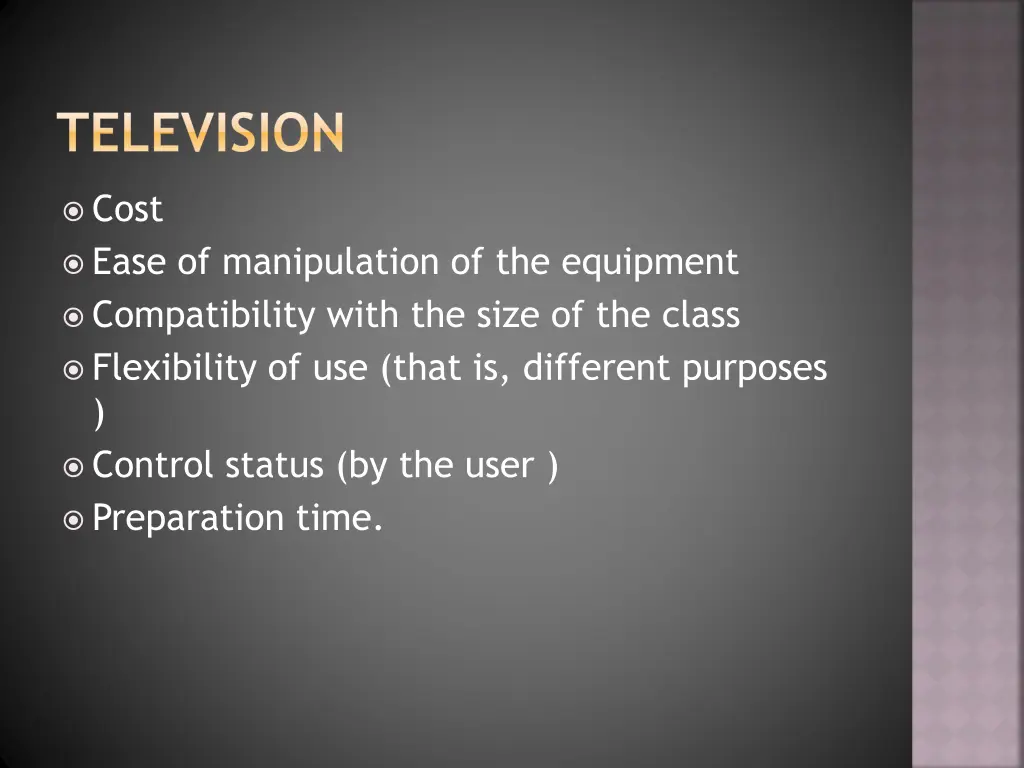 television