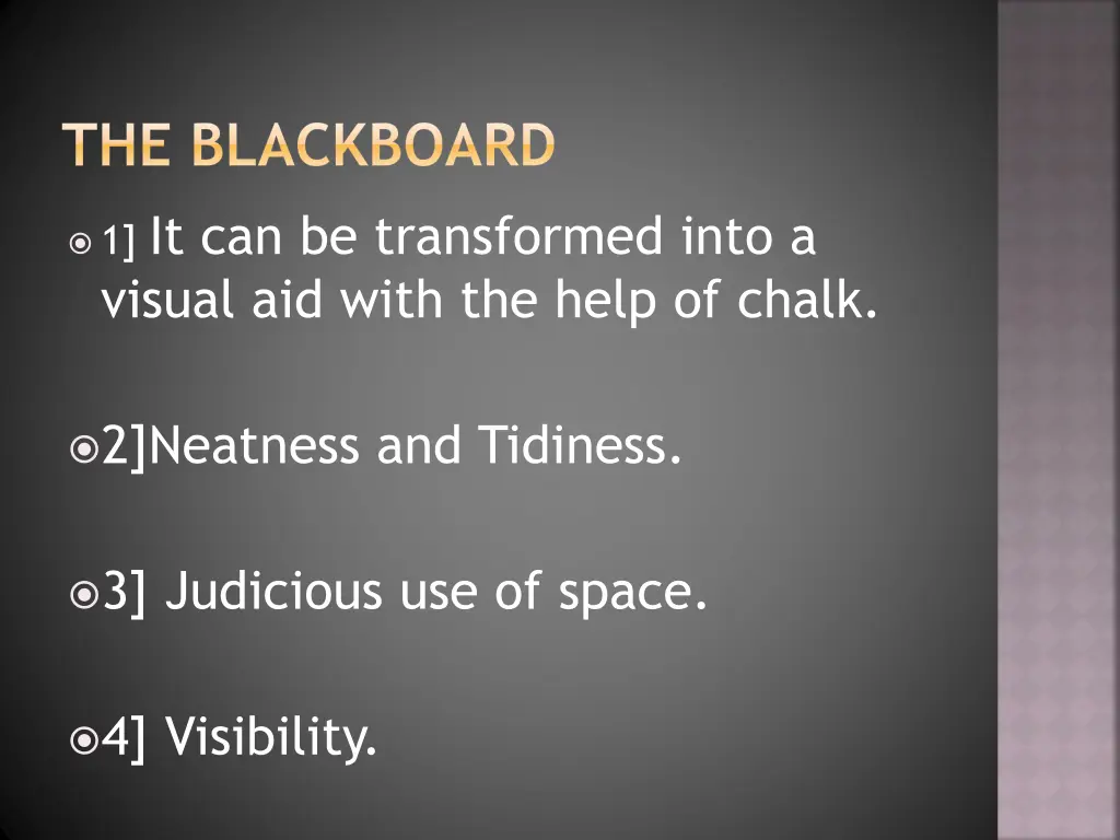 the blackboard