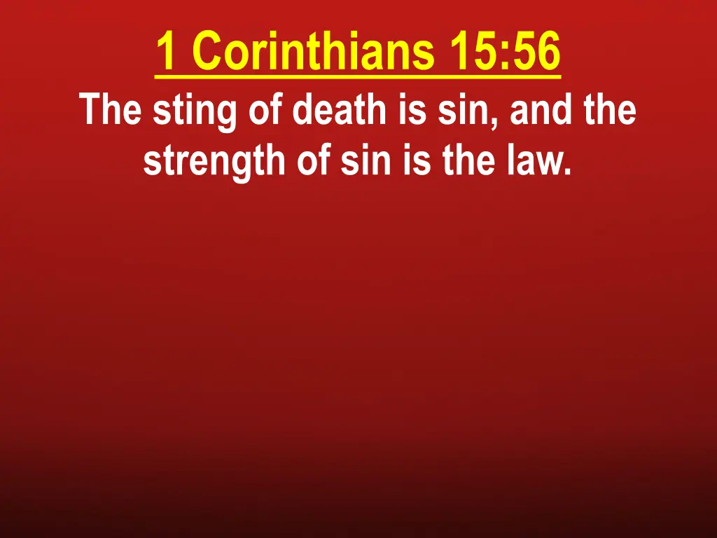 1 corinthians 15 56 the sting of death