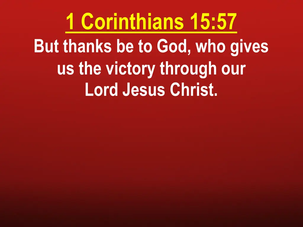 1 corinthians 15 57 but thanks