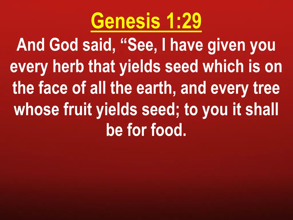 genesis 1 29