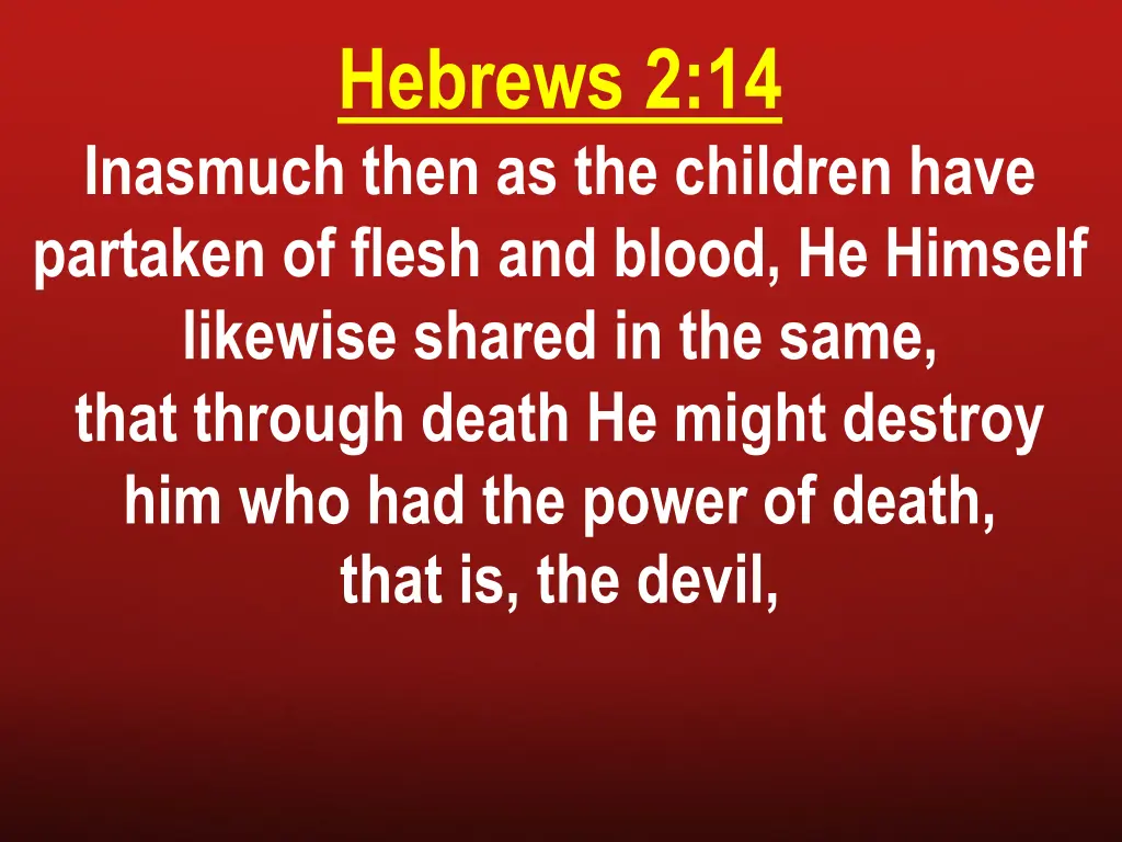 hebrews 2 14