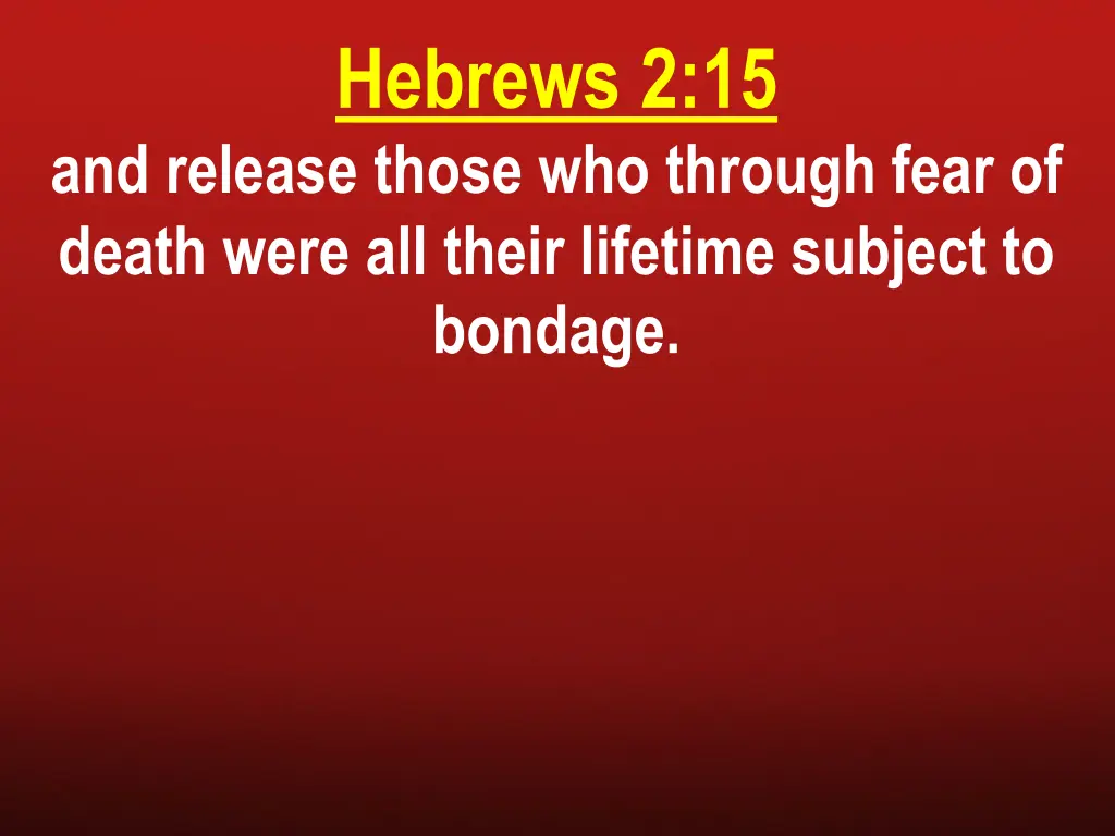 hebrews 2 15