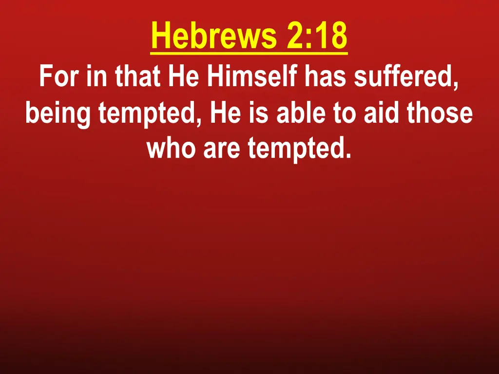 hebrews 2 18