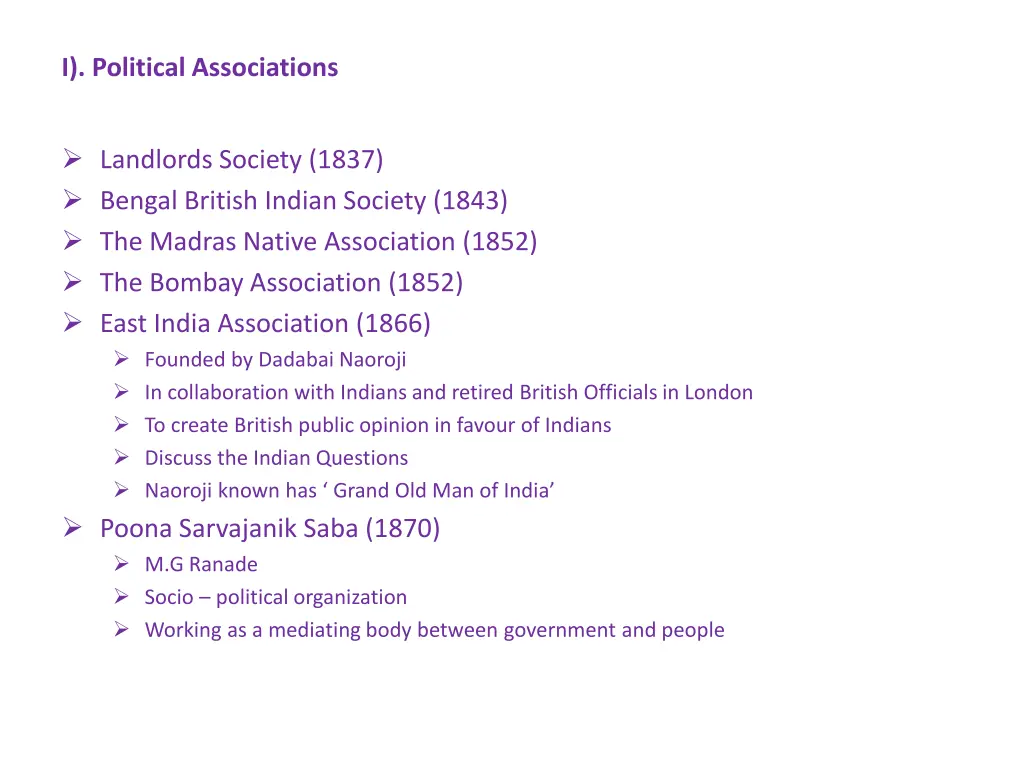 i political associations