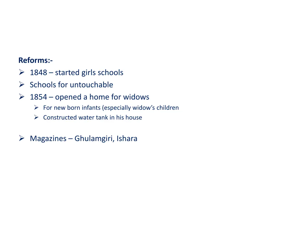 reforms 1848 started girls schools schools