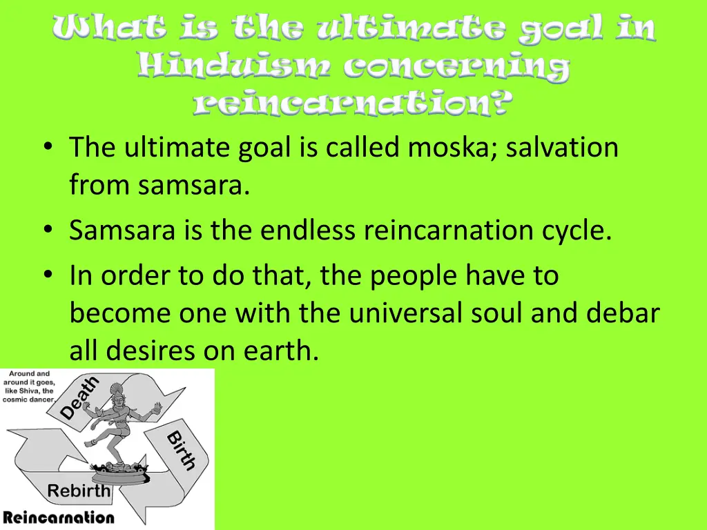 what is the ultimate goal in what is the ultimate