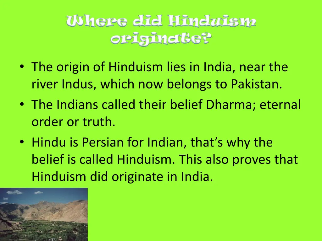 where did hinduism where did hinduism originate