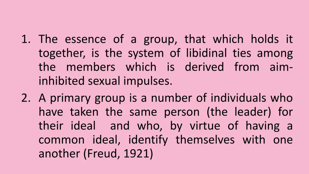 1 the essence of a group that which holds