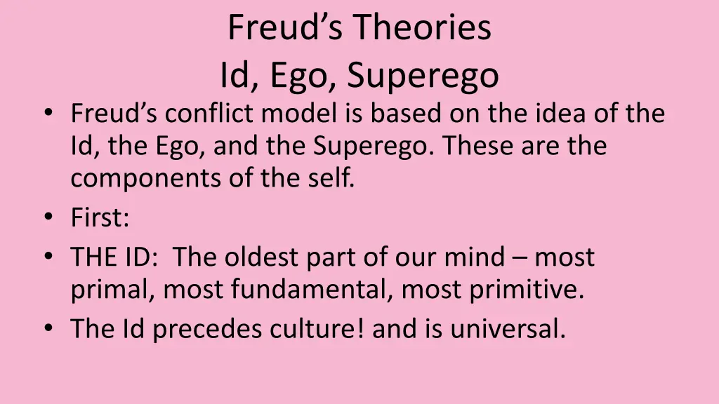 freud s theories id ego superego 1