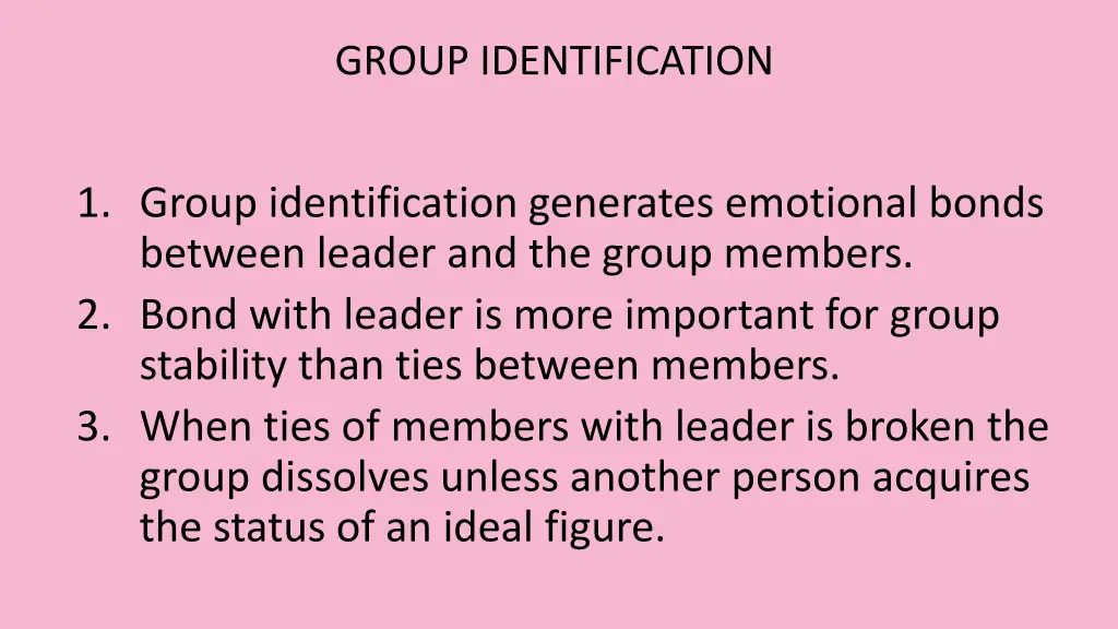 group identification