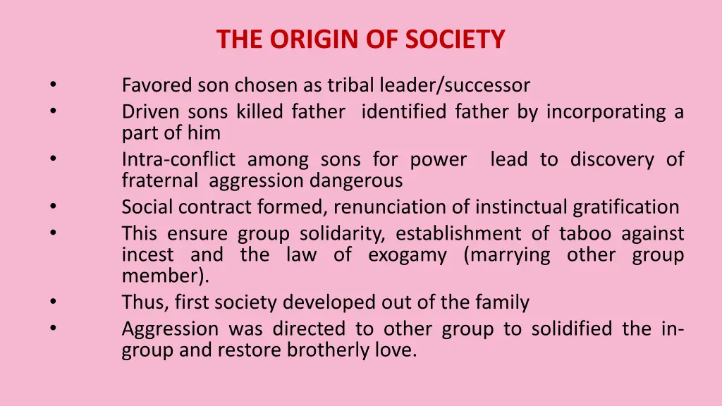 the origin of society 1