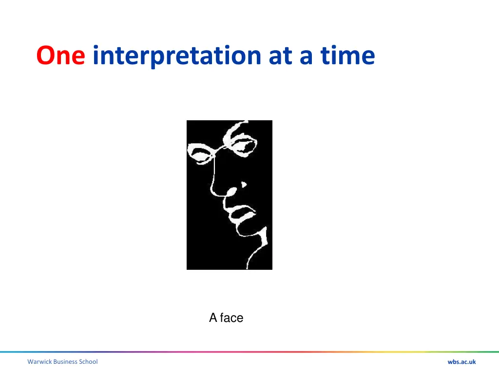 one interpretation at a time