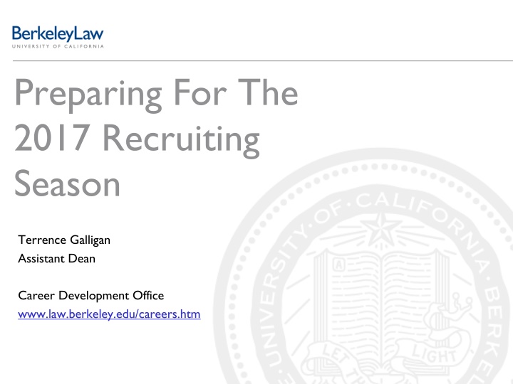 preparing for the 2017 recruiting season