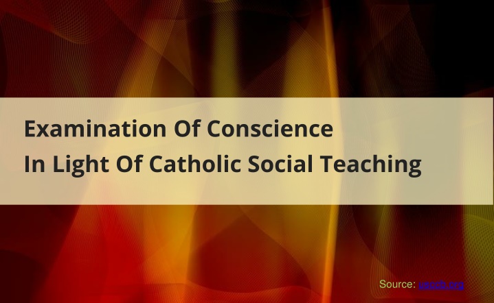 examination of conscience in light of catholic