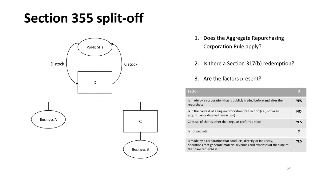 section 355 split off
