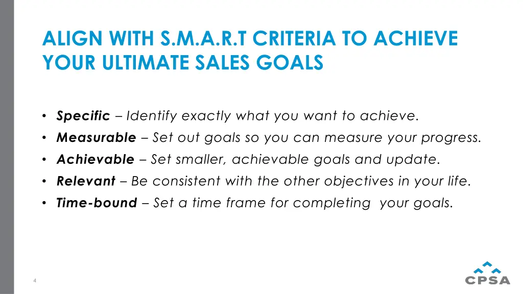 align with s m a r t criteria to achieve your