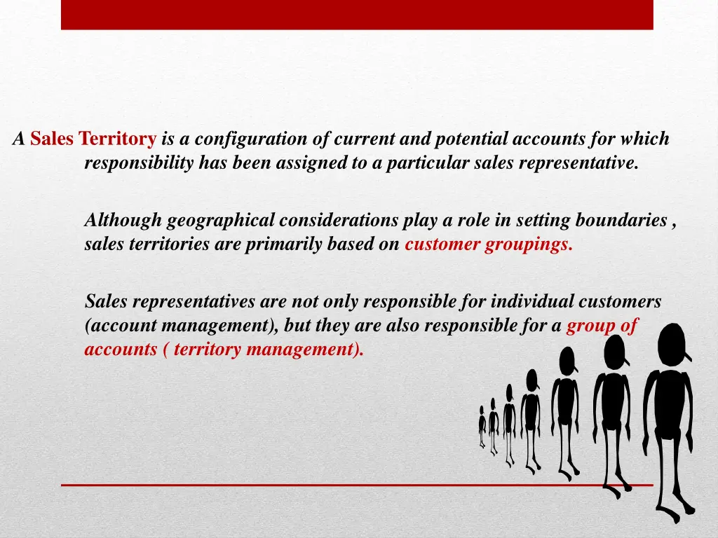 a sales territory is a configuration of current