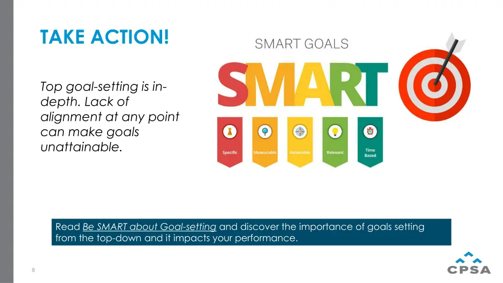 take action