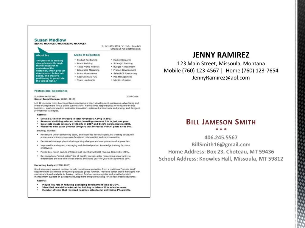 jenny ramirez 123 main street missoula montana
