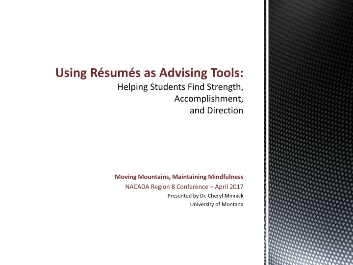 using r sum s as advising tools helping students