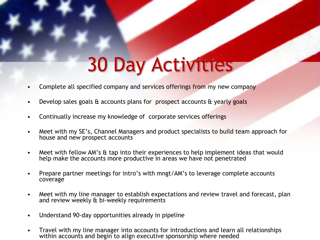 30 day activities