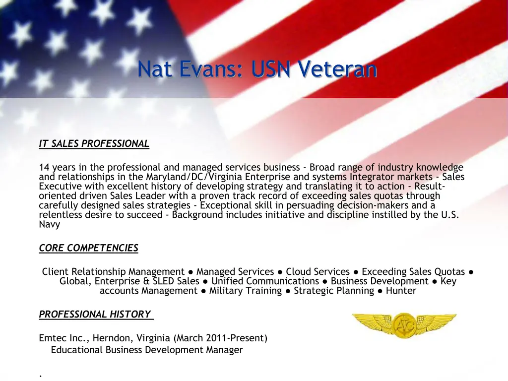 nat evans usn veteran