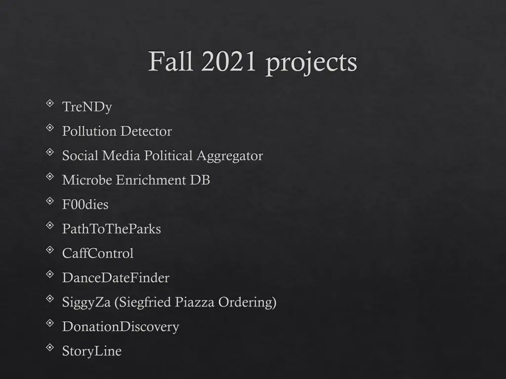 fall 2021 projects 1