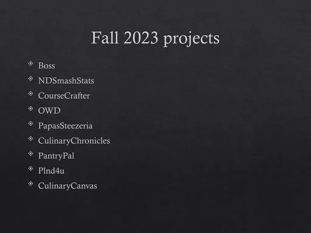 fall 2023 projects 1
