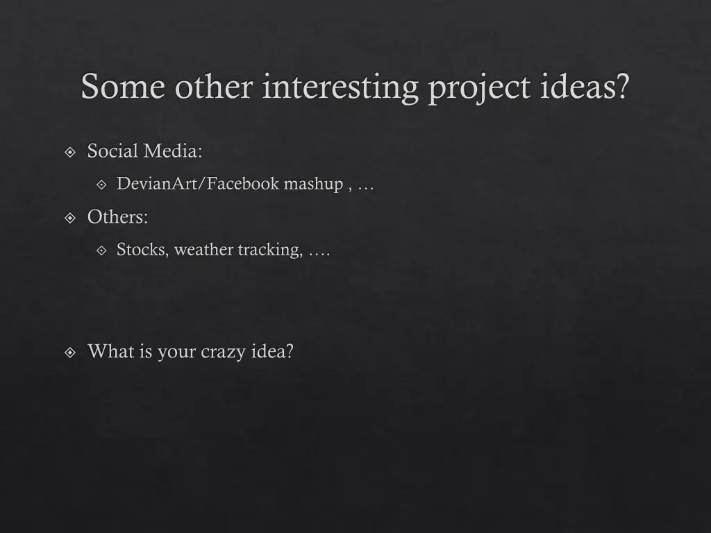 some other interesting project ideas 1