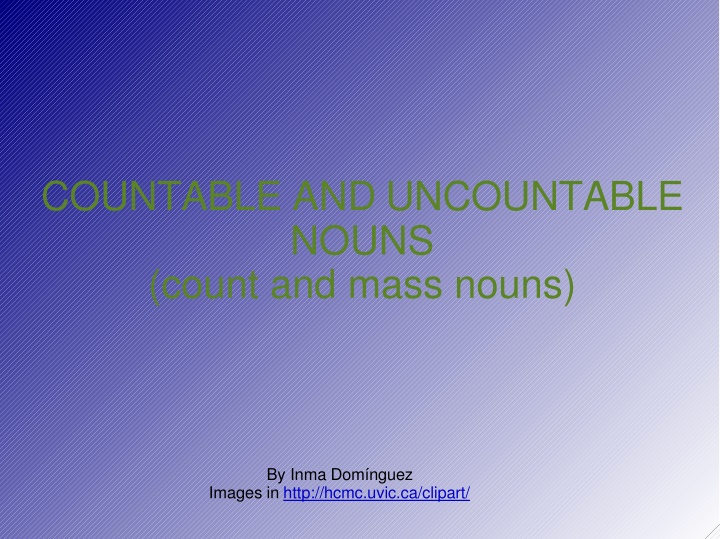 countable and uncountable nouns count and mass