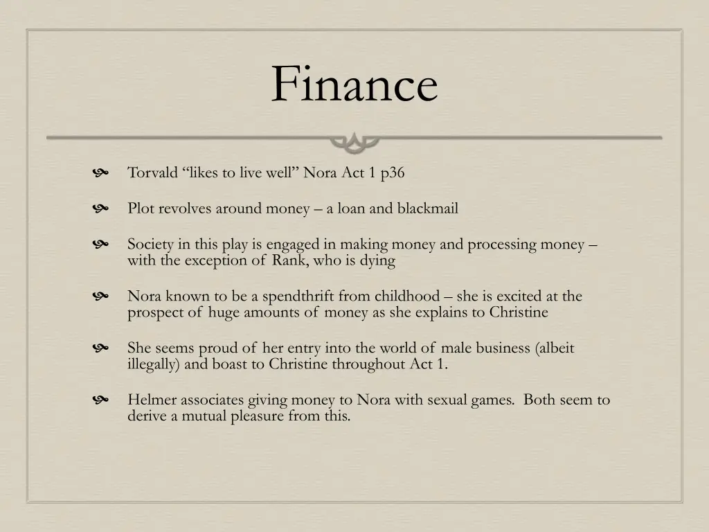 finance