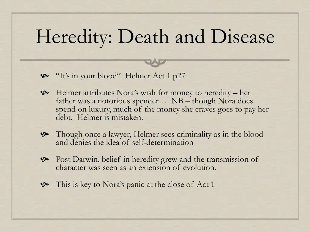 heredity death and disease