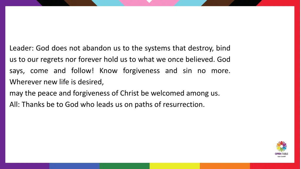 leader god does not abandon us to the systems