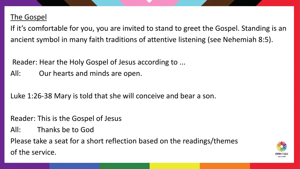 the gospel if it s comfortable