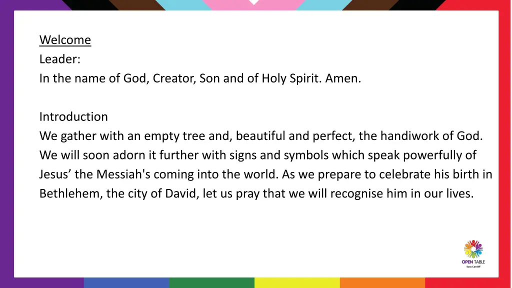 welcome leader in the name of god creator