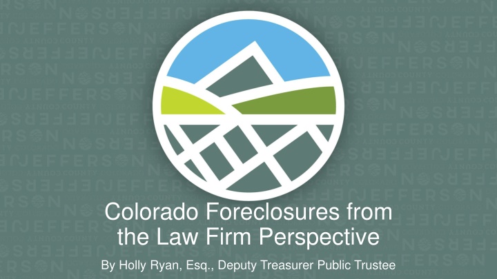 colorado foreclosures from the law firm