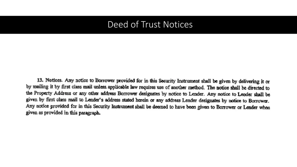 deed of trust notices