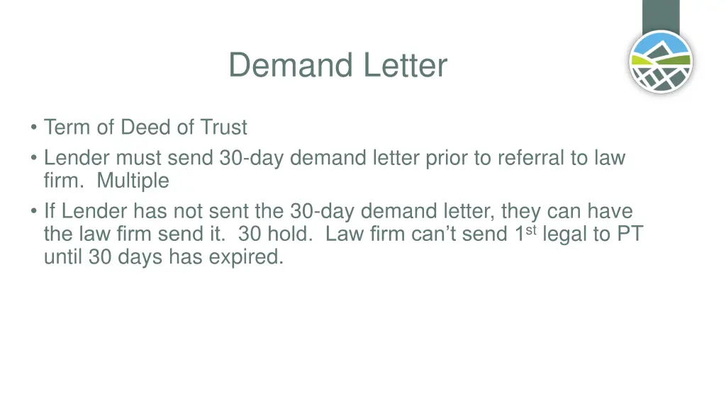 demand letter