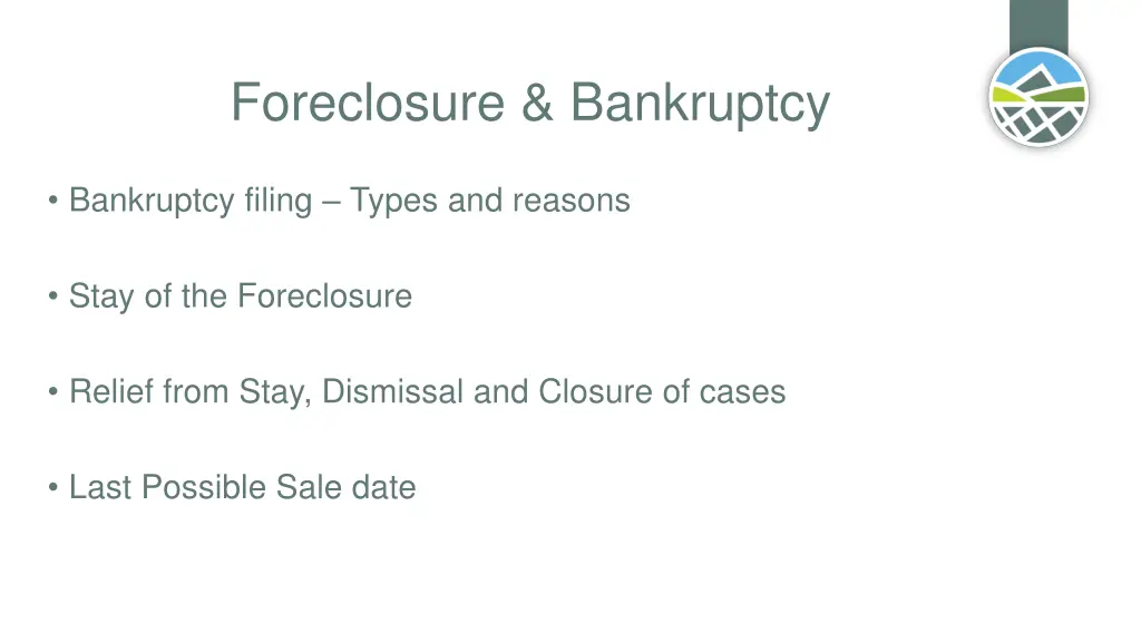foreclosure bankruptcy