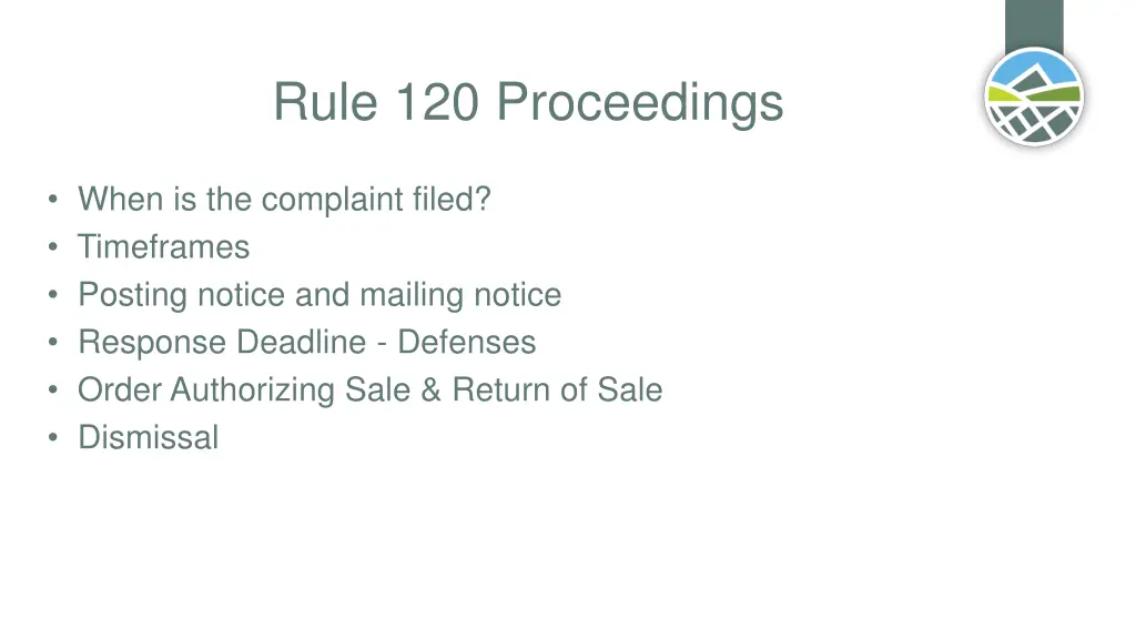 rule 120 proceedings