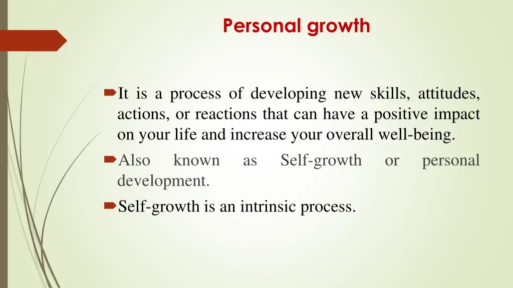 personal growth