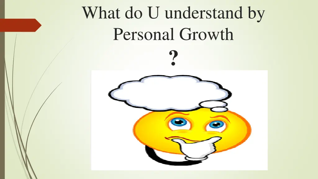 what do u understand by personal growth