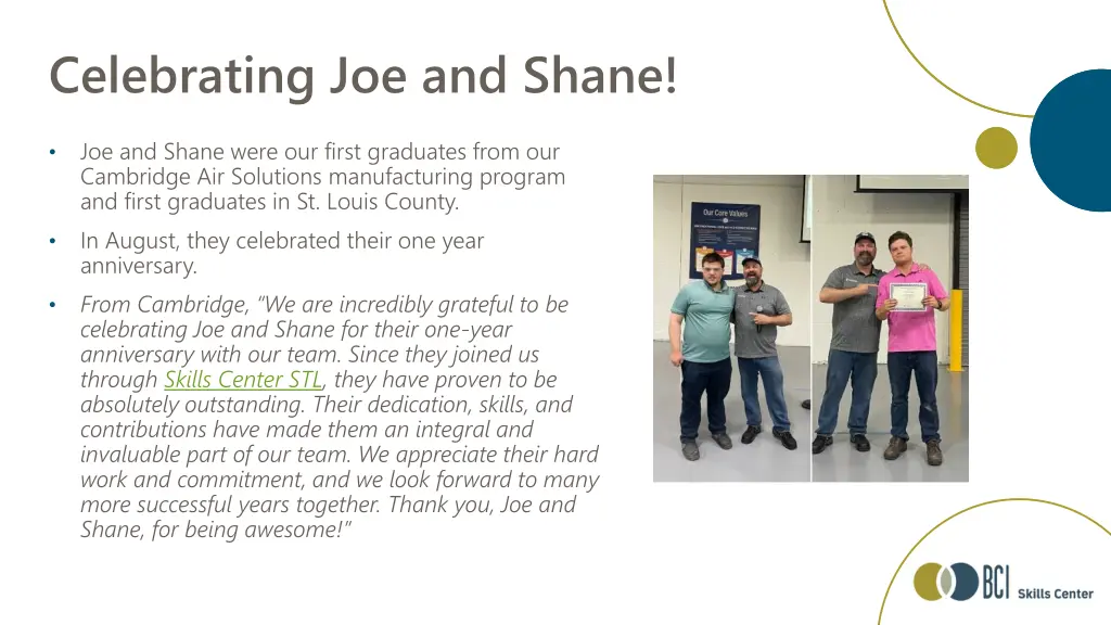 celebrating joe and shane