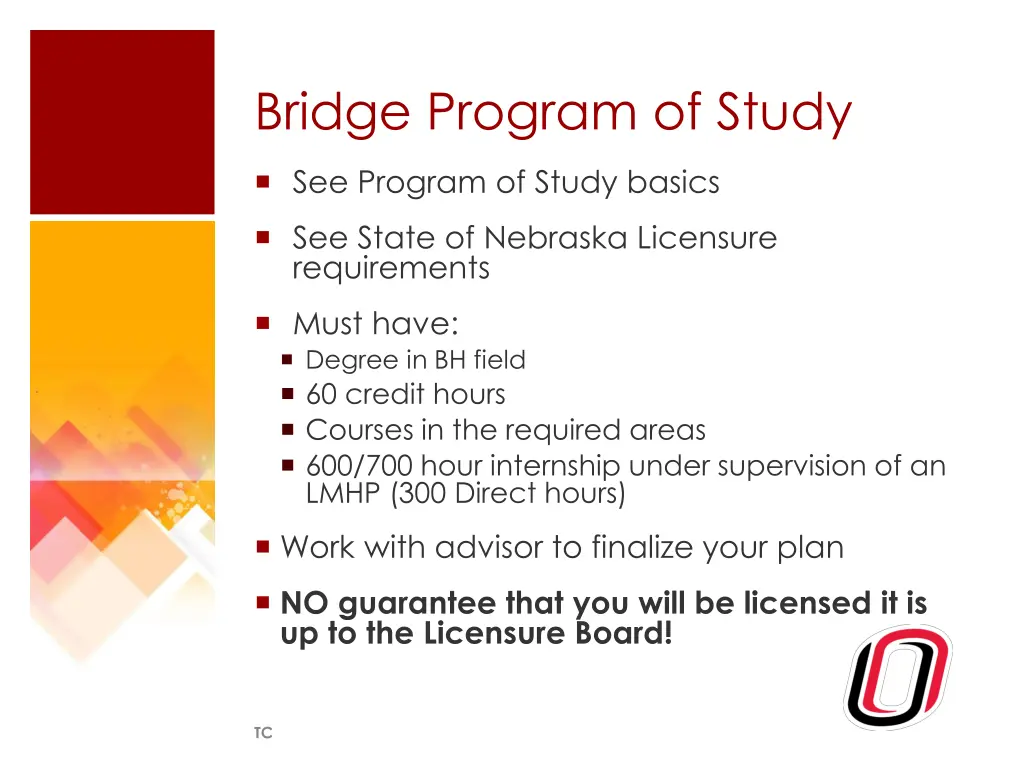 bridge program of study