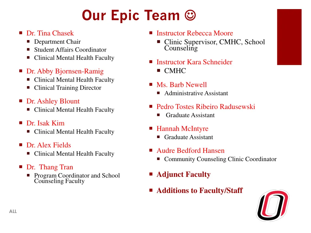 our epic team