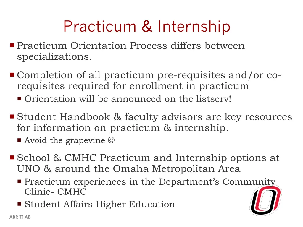 practicum internship practicum orientation