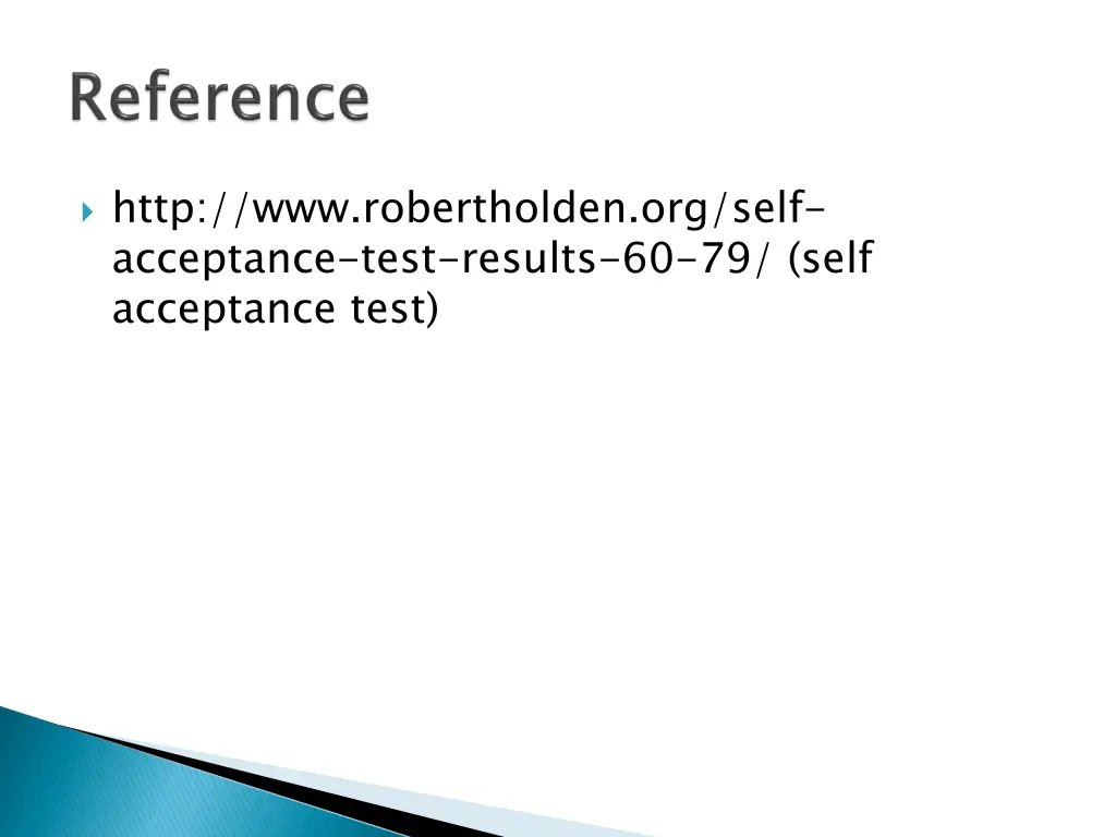 http www robertholden org self acceptance test