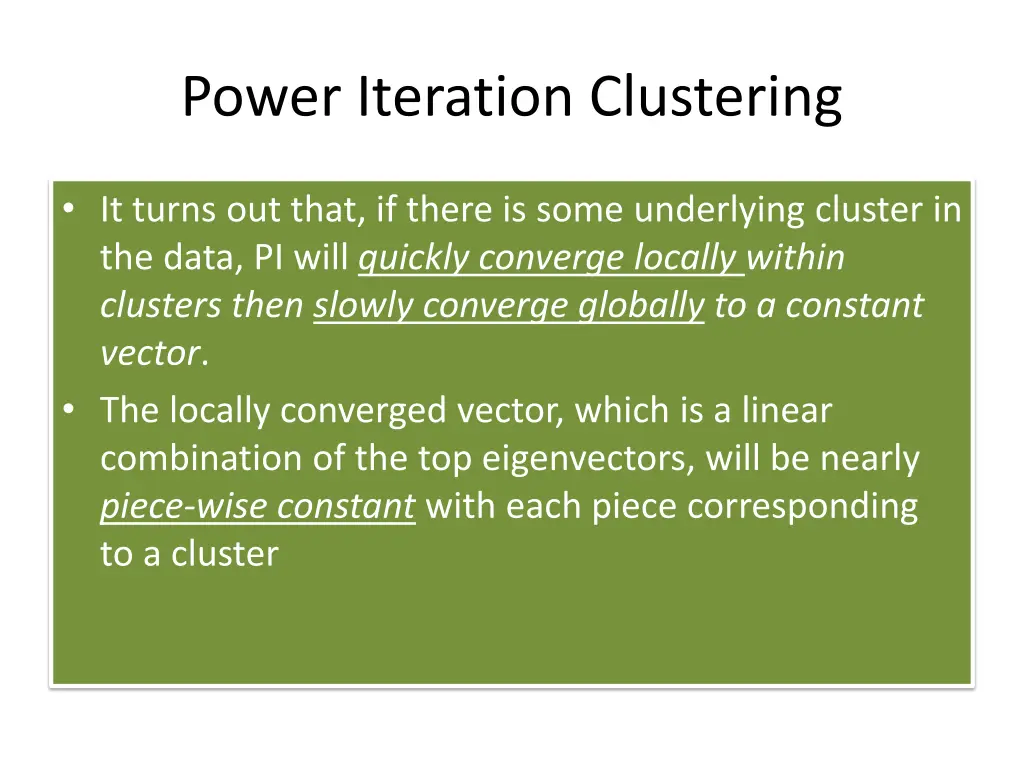 power iteration clustering 1
